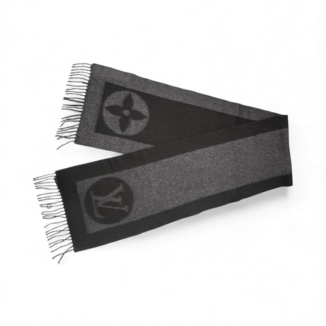 Louis Vuitton - Écharpe en laine gris