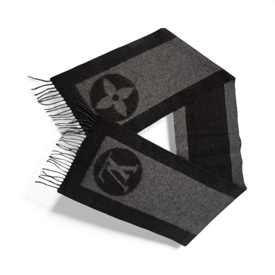 Louis Vuitton - Écharpe en laine gris