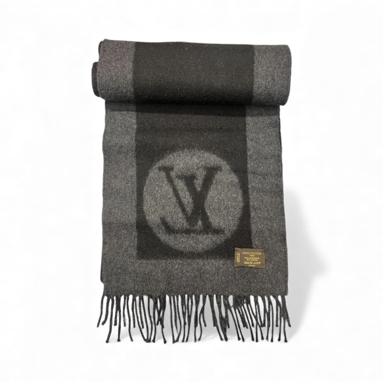Louis Vuitton - Sciarpa in lana grigia