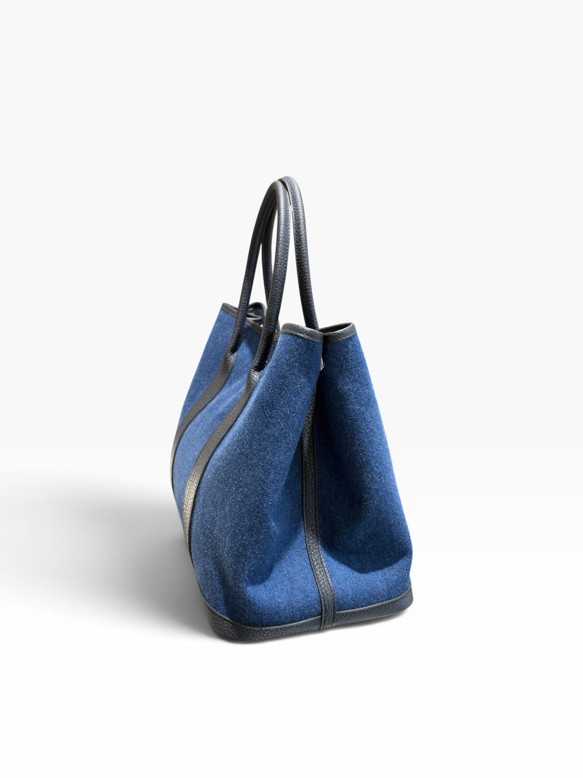 Hermès - Garden Party 36 Tasche aus Denim und Leder