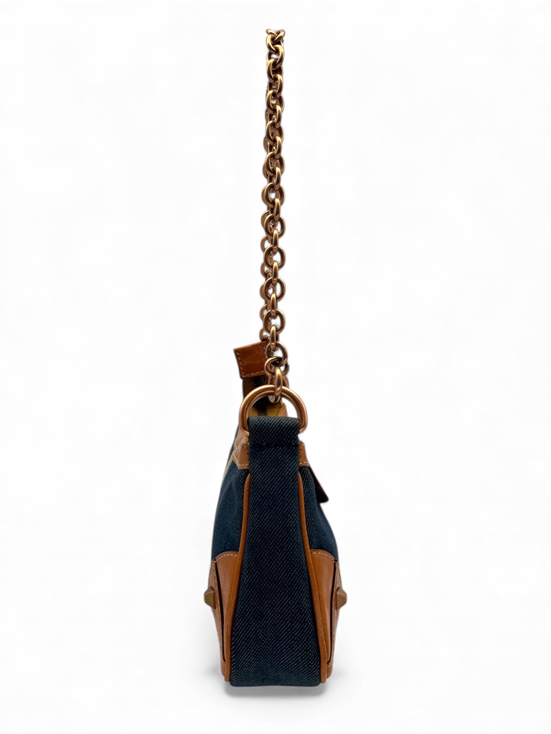 Gucci - Schultertasche aus Jeansstoff