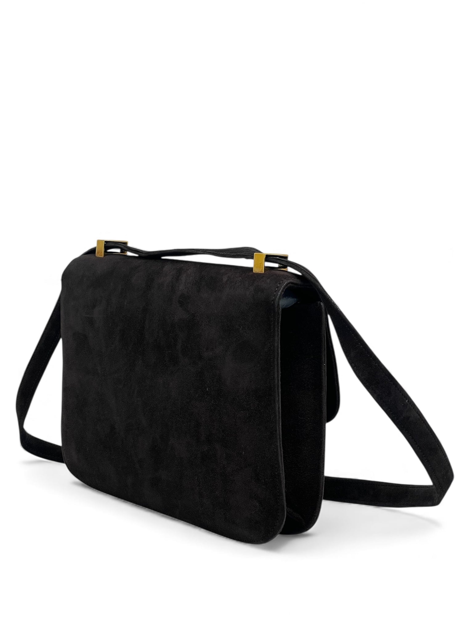 Hermès - Sac Constance en Suède marron