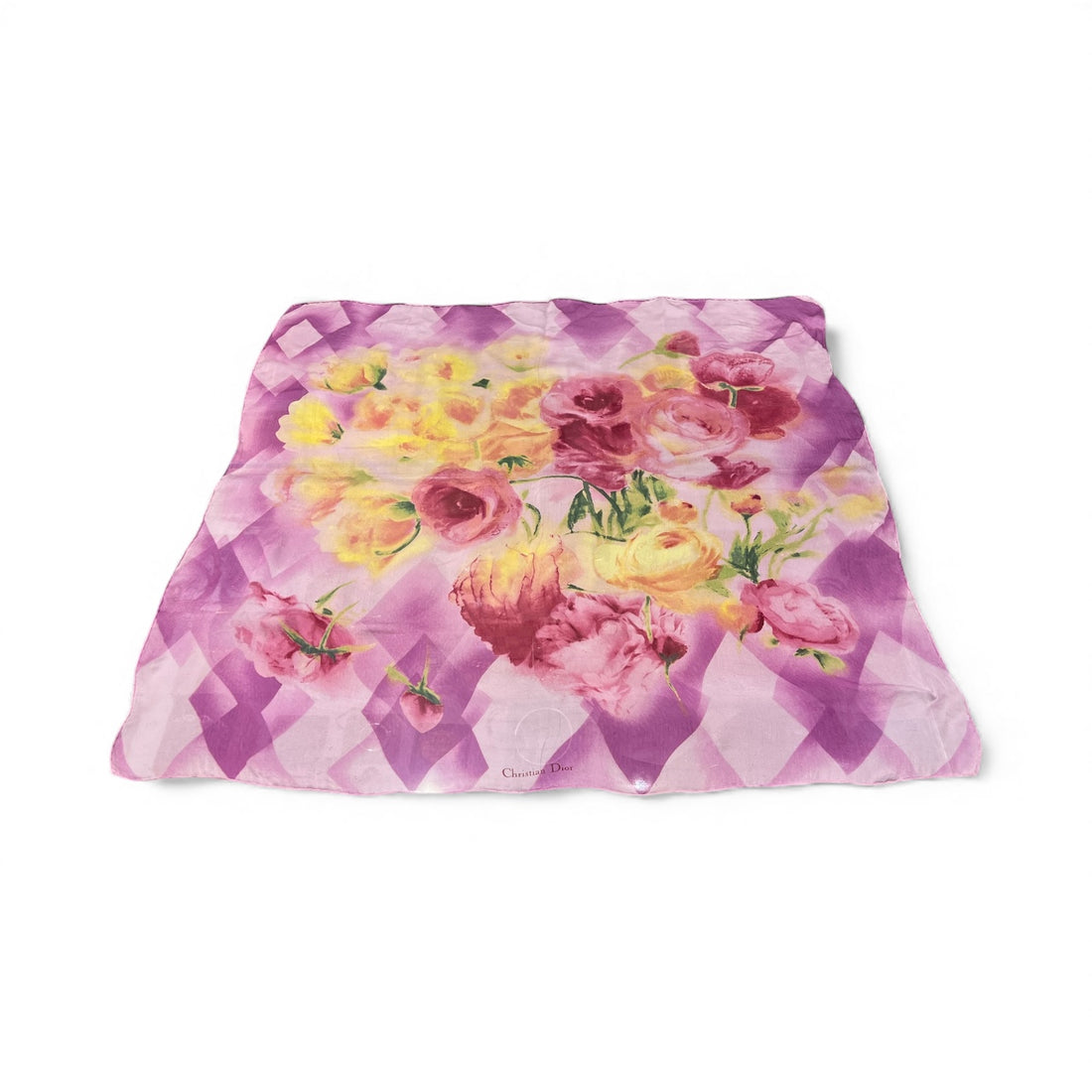 Christian Dior - Carré en soie multicolore