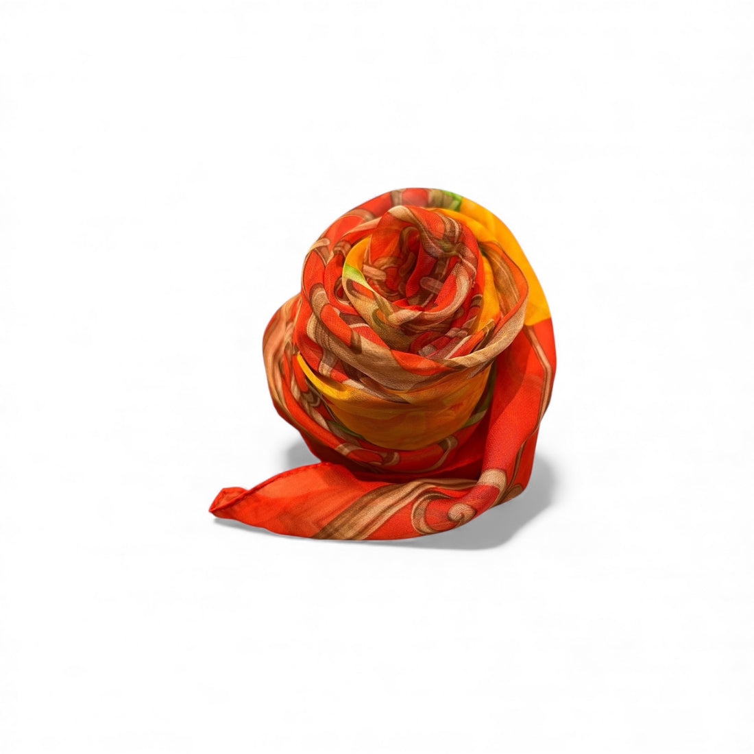 Christian Dior - Carré en soie orange