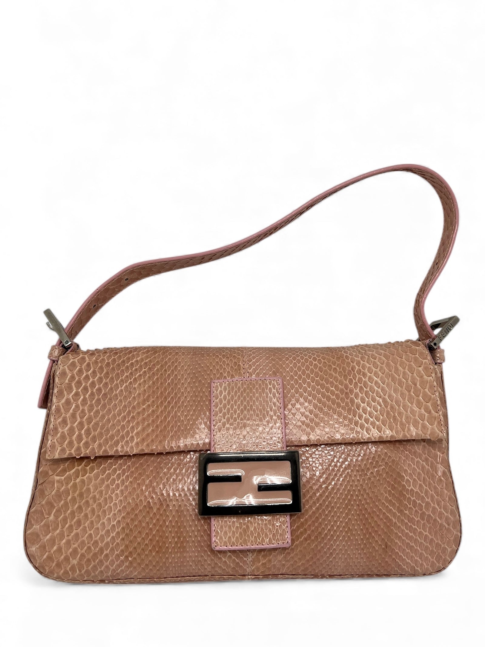 Fendi - Borsa Baguette in pitone