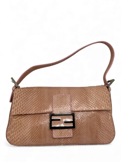 Fendi - Sac Baguette en python
