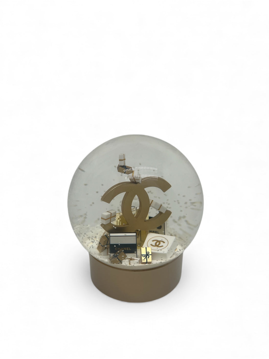 Chanel - Boule à neige doré