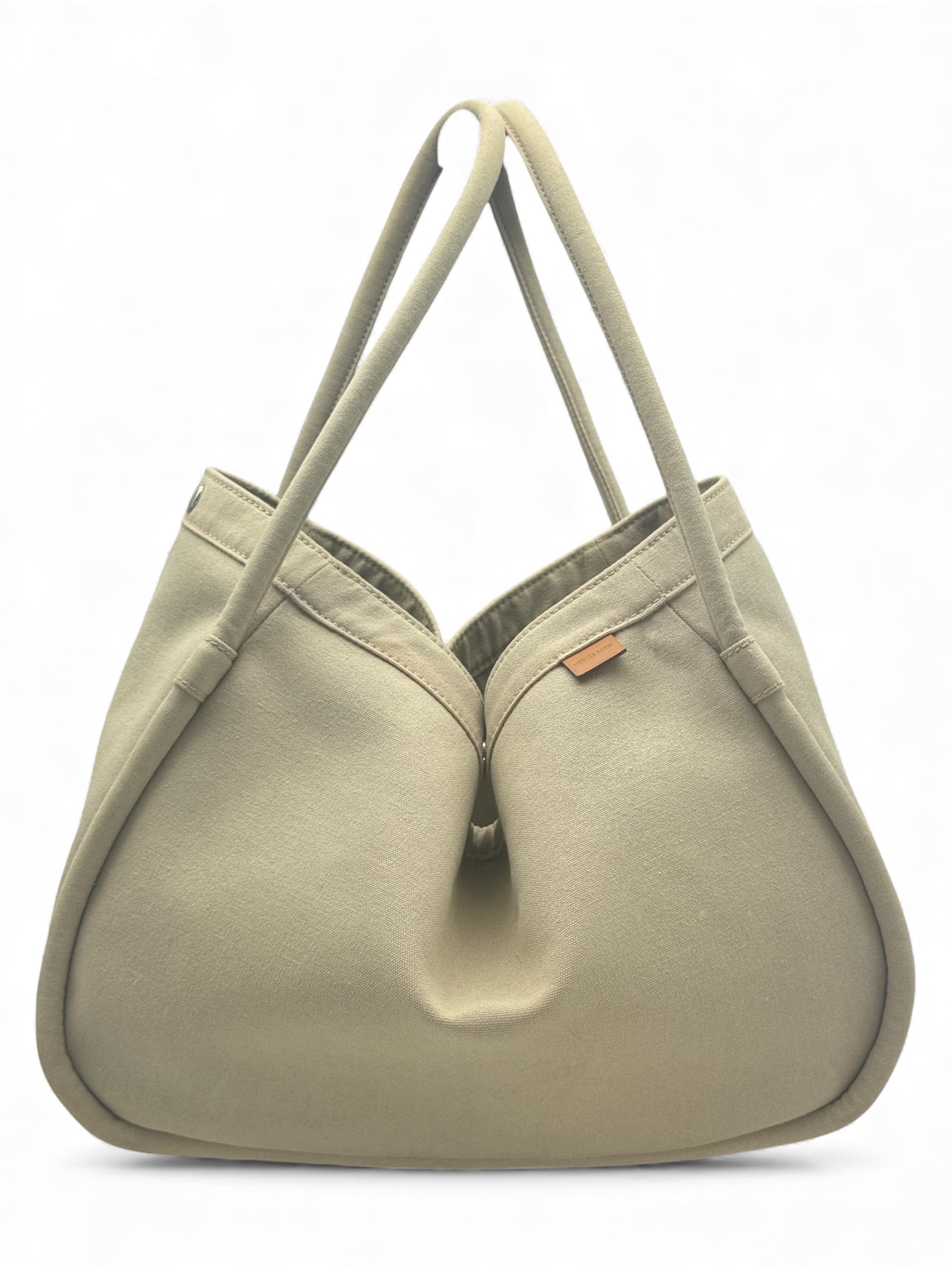 Hermès - Sac en toile gris