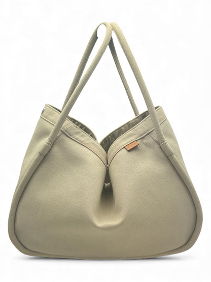 Hermès - Sac en toile gris