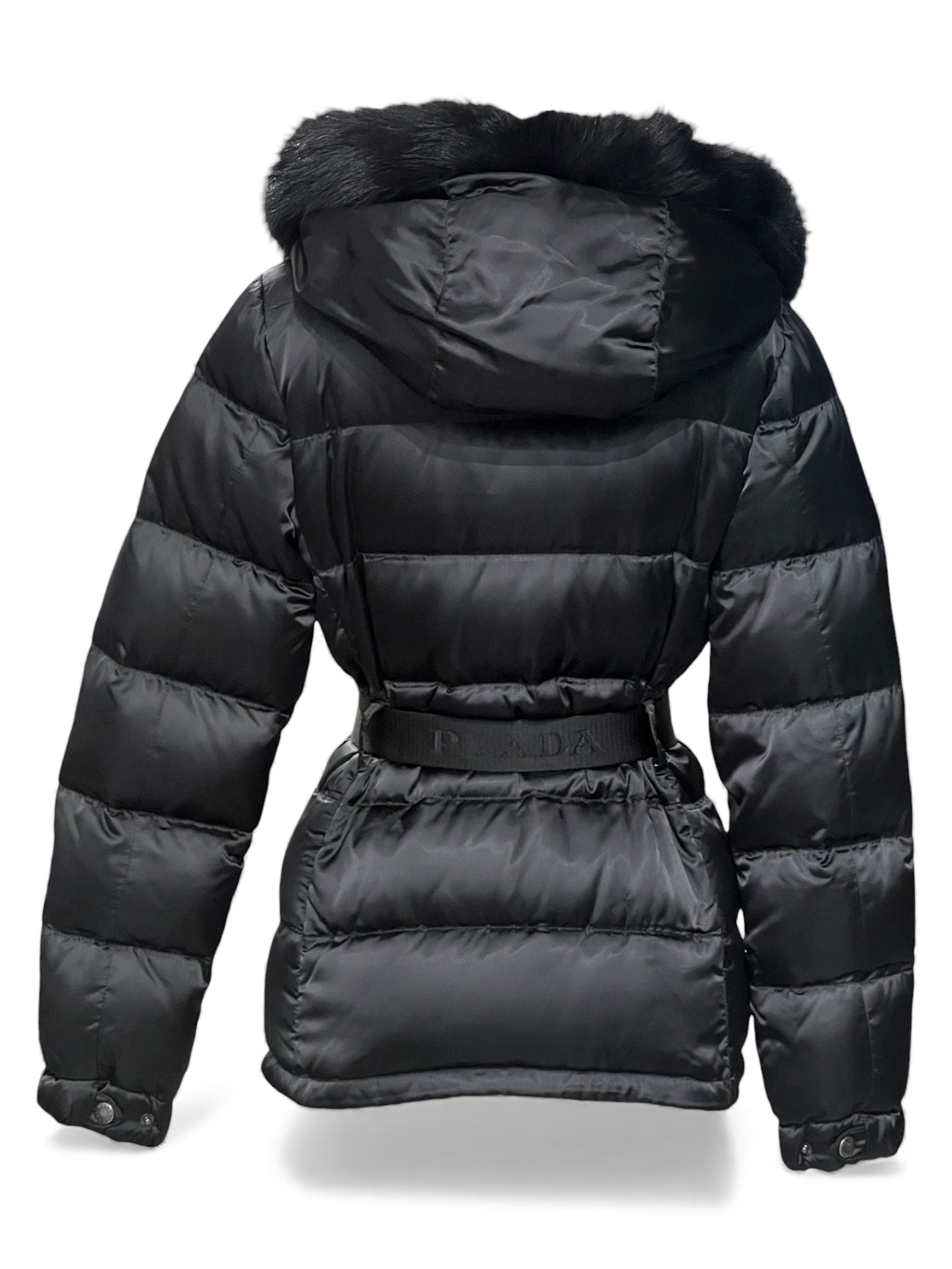 Prada -  Doudoune avec ceinture T38