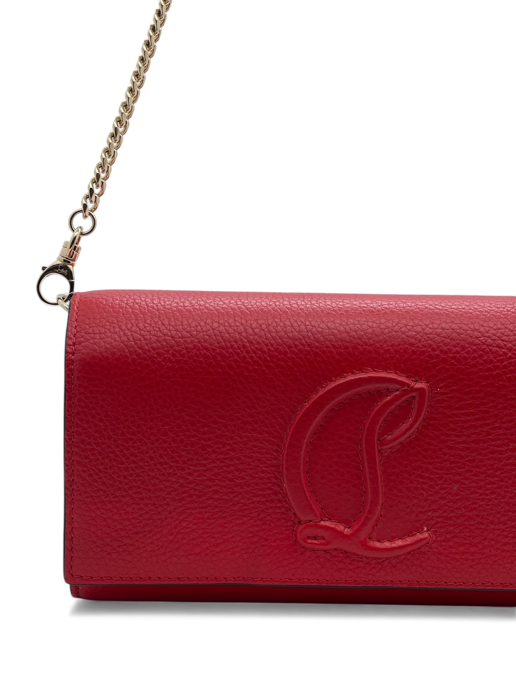 Louboutin – rote Paloma-Clutch-Tasche
