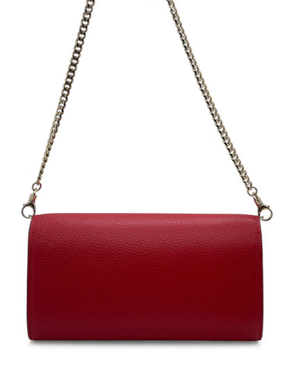 Louboutin - Sac Pochette Paloma rouge