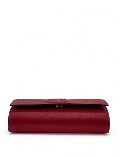 Louboutin - Sac Pochette Paloma rouge