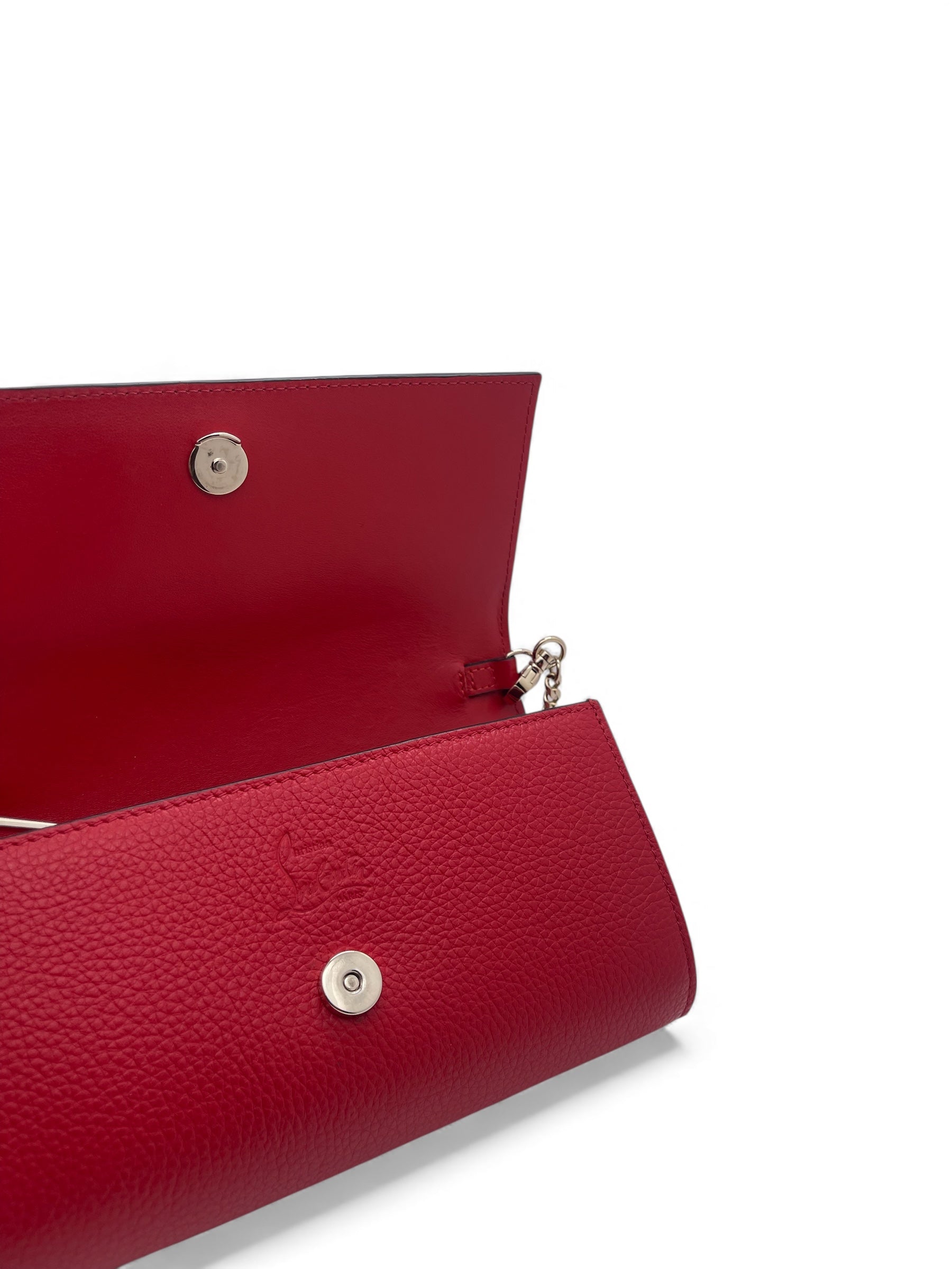 Louboutin – rote Paloma-Clutch-Tasche