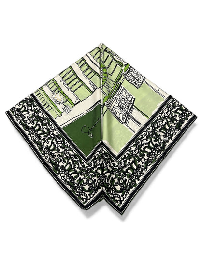 Givenchy - Carré vert en soie