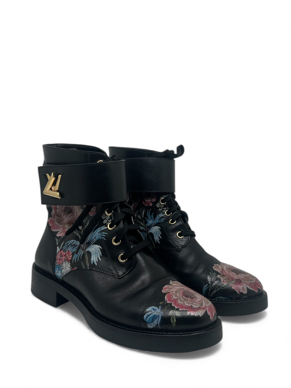 Louis Vuitton - Boots en cuir Flat Ranger T38