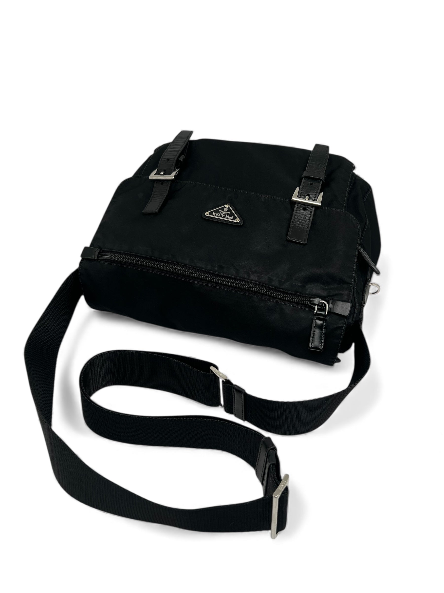 Prada - Borsa a tracolla in Re-Nylon