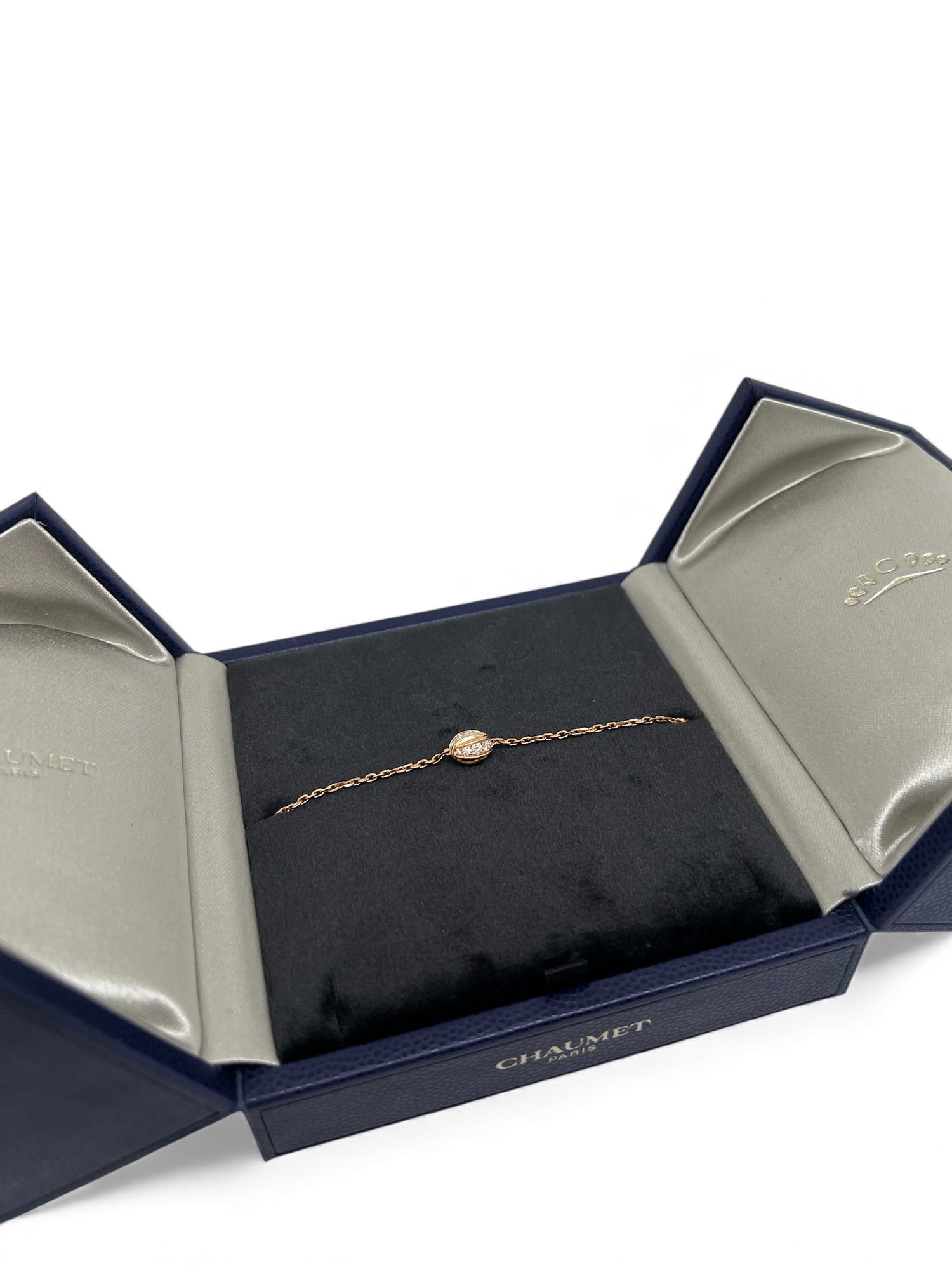 Chaumet - Bracelet rose gold avec diamants