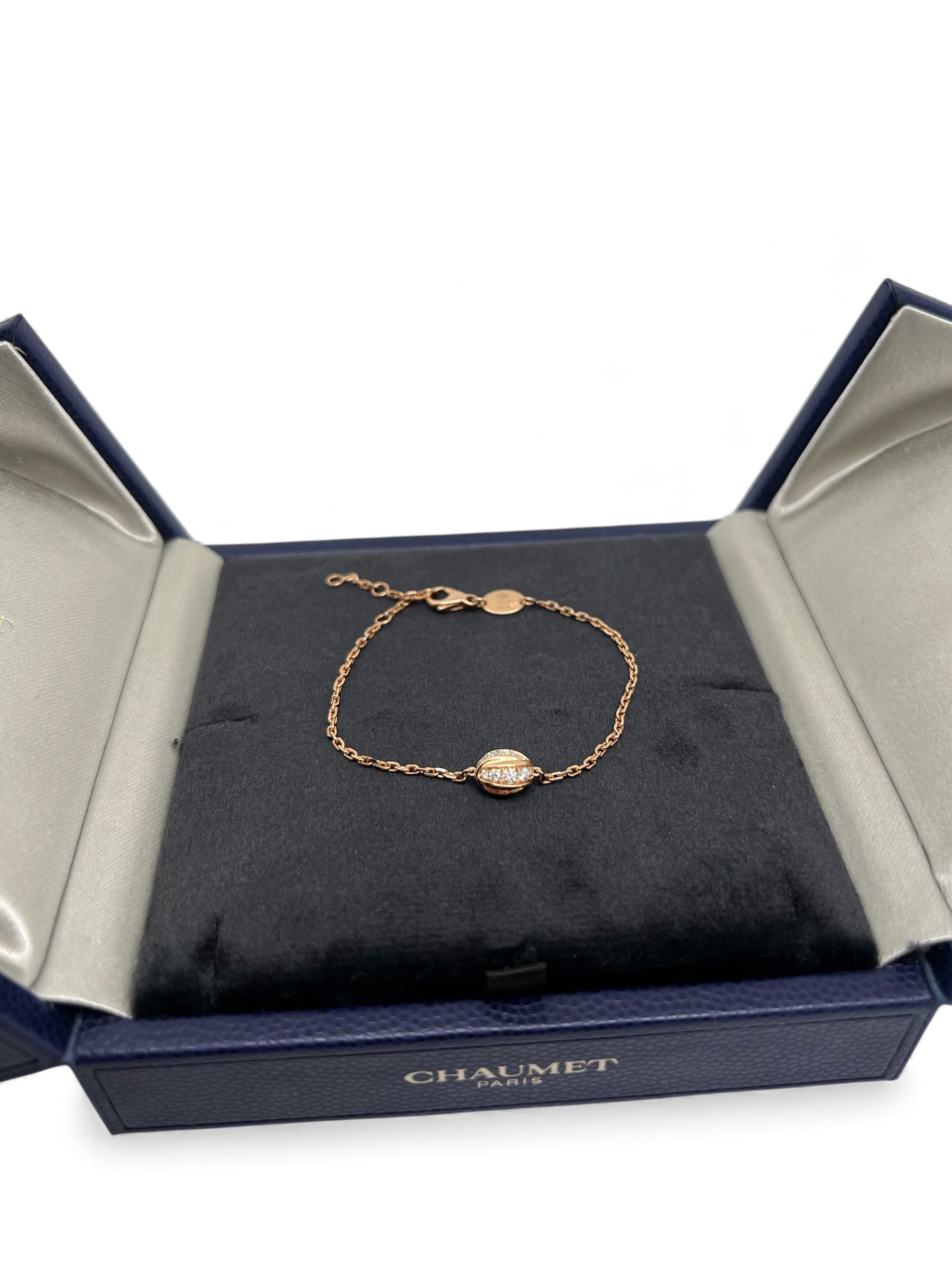 Chaumet - Bracelet rose gold avec diamants