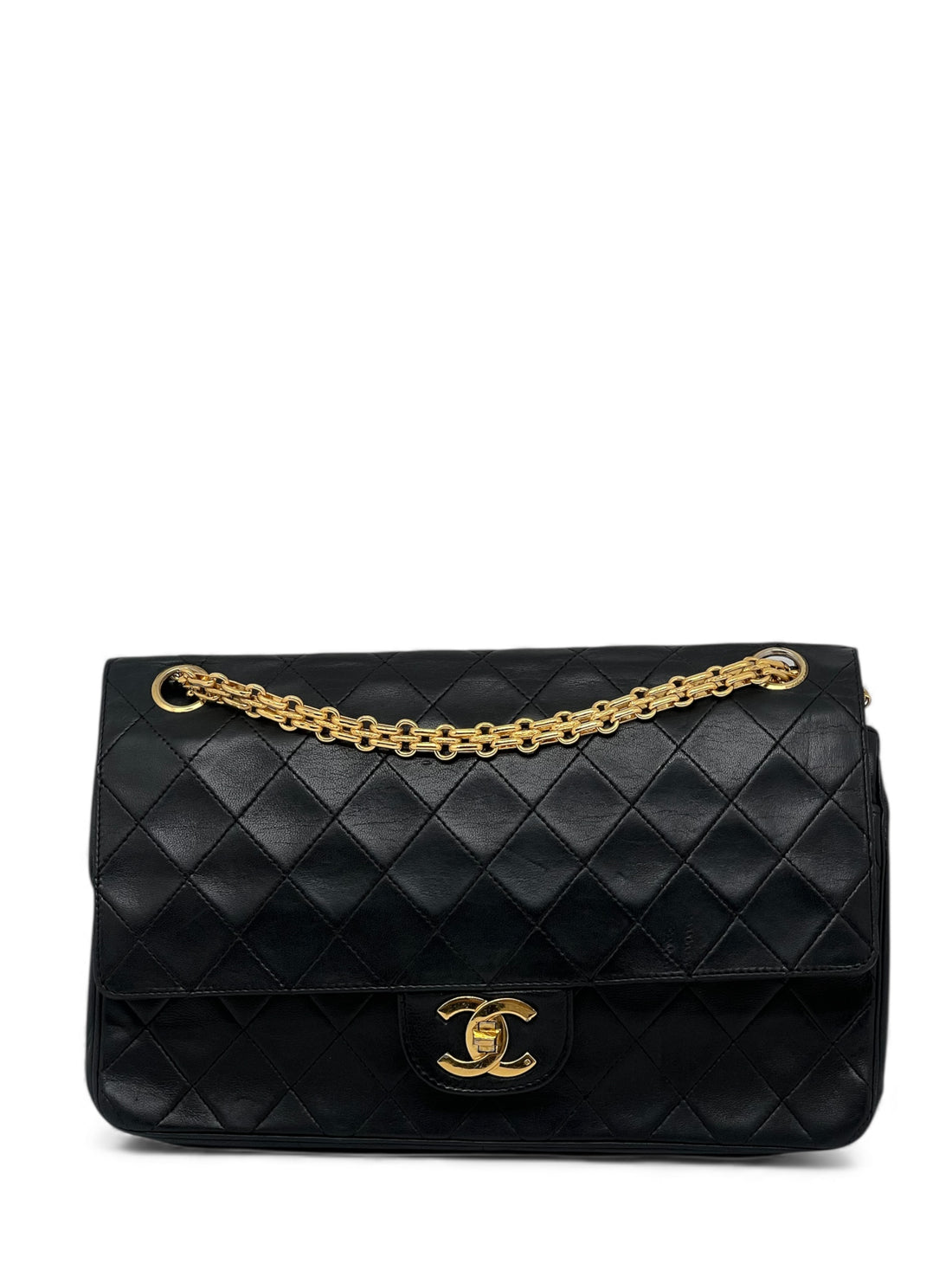 Chanel - Sac Timeless double flap Chaîne grain de riz