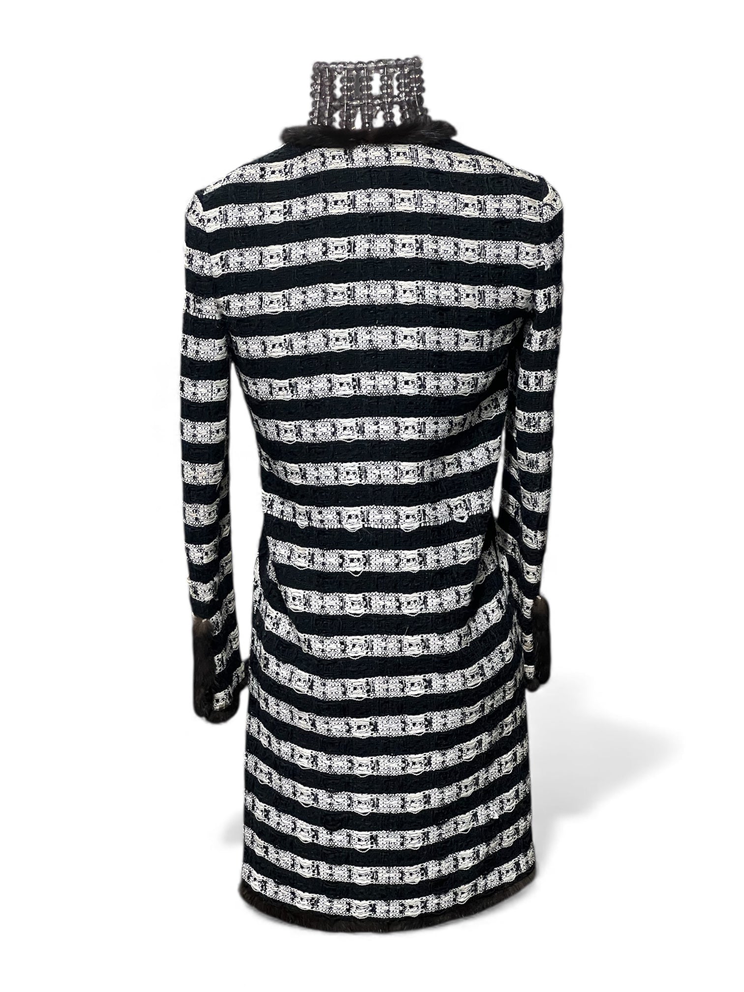 Chanel - Manteau midi avec la doublure T.40
