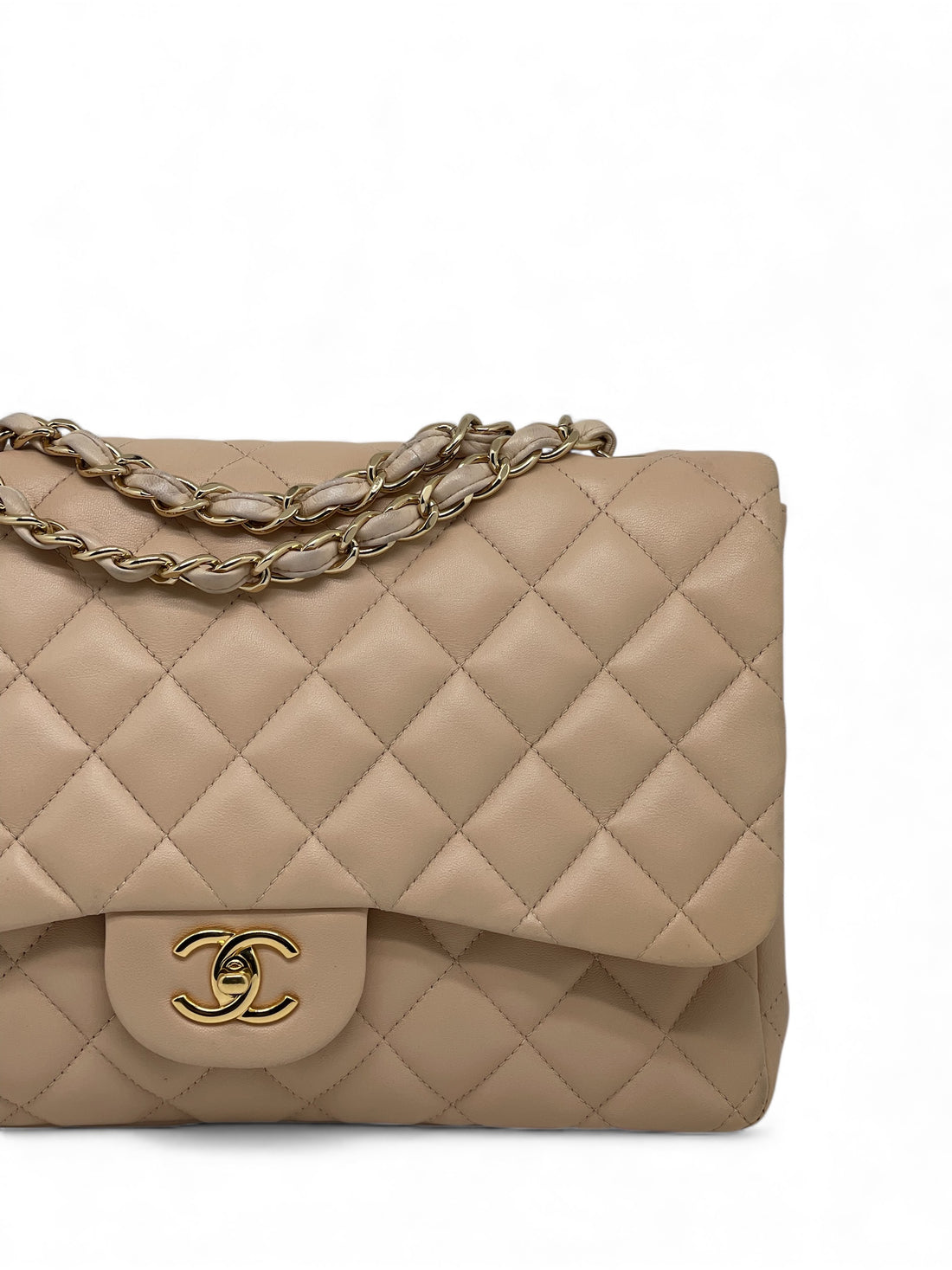 Chanel - Sac Jumbo beige