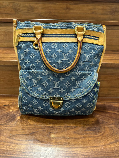 Louis Vuitton – Denim-Einkaufstasche