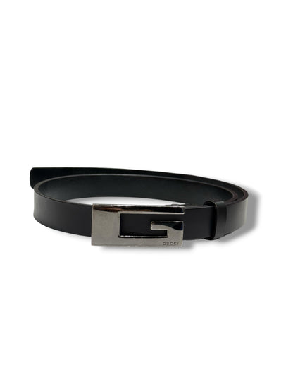 Gucci - Ceinture Fine G Noir T70