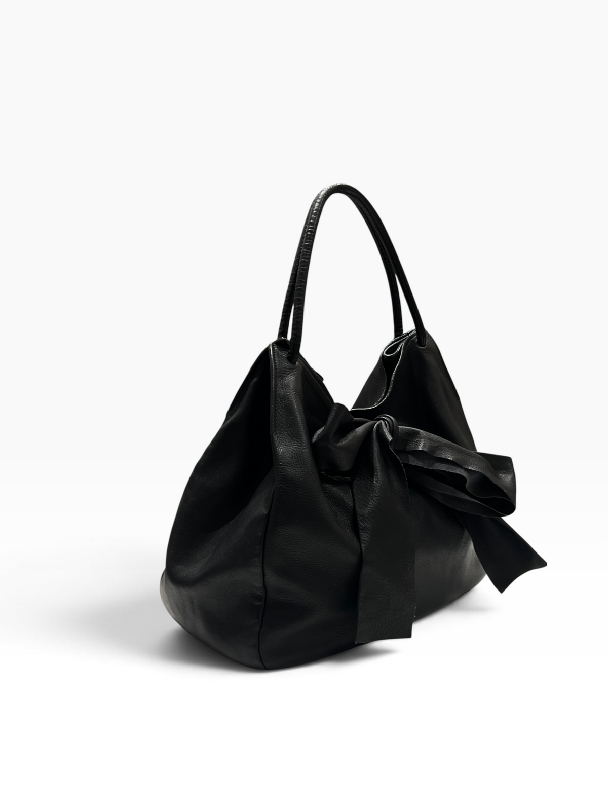 Miu Miu - sac cuir noir hobo