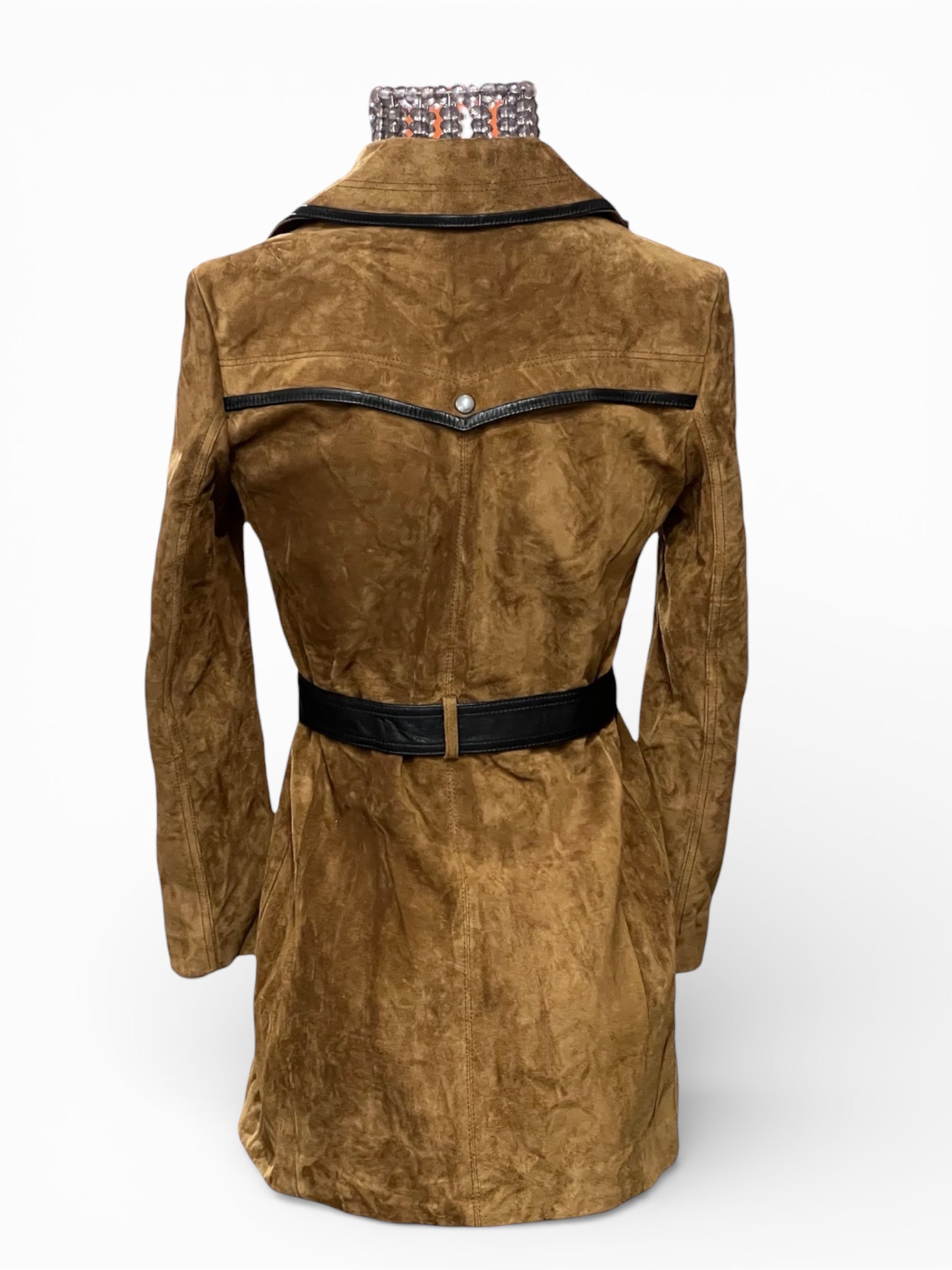 Saint Laurent -  Veste en cuir marron T36
