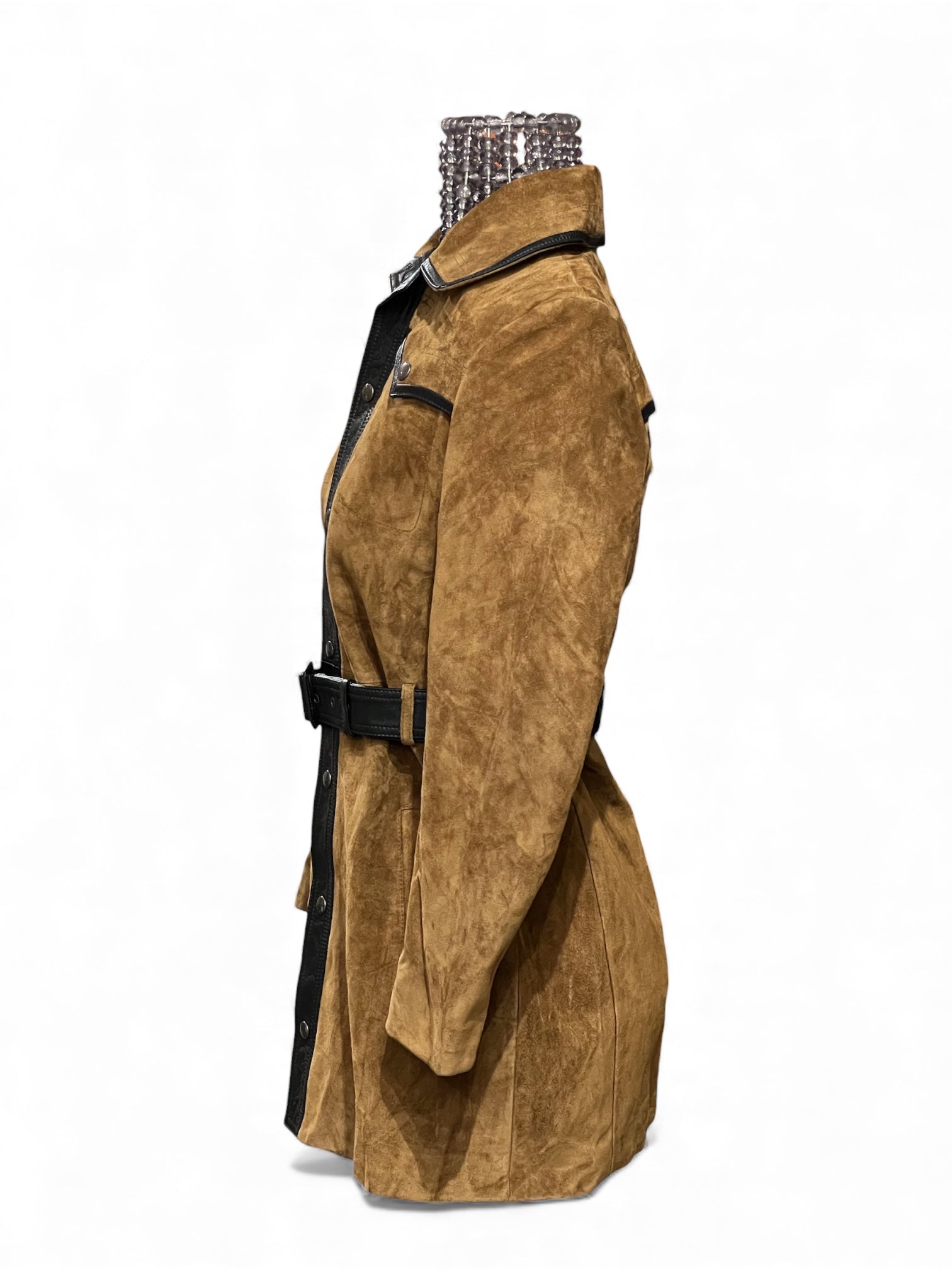 Saint Laurent -  Veste en cuir marron T36