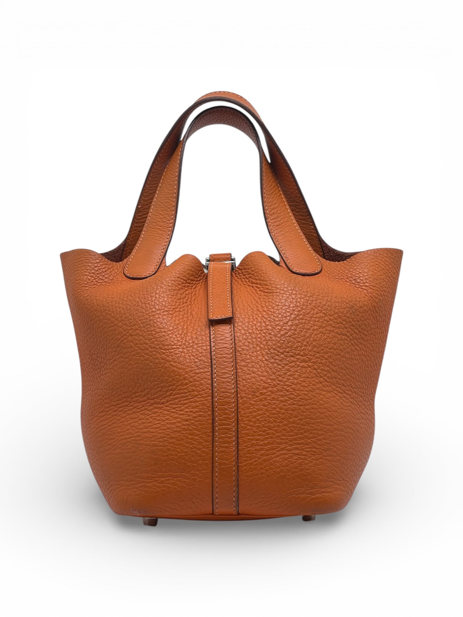 Hermès - Sac Picotin 18 vintage orange