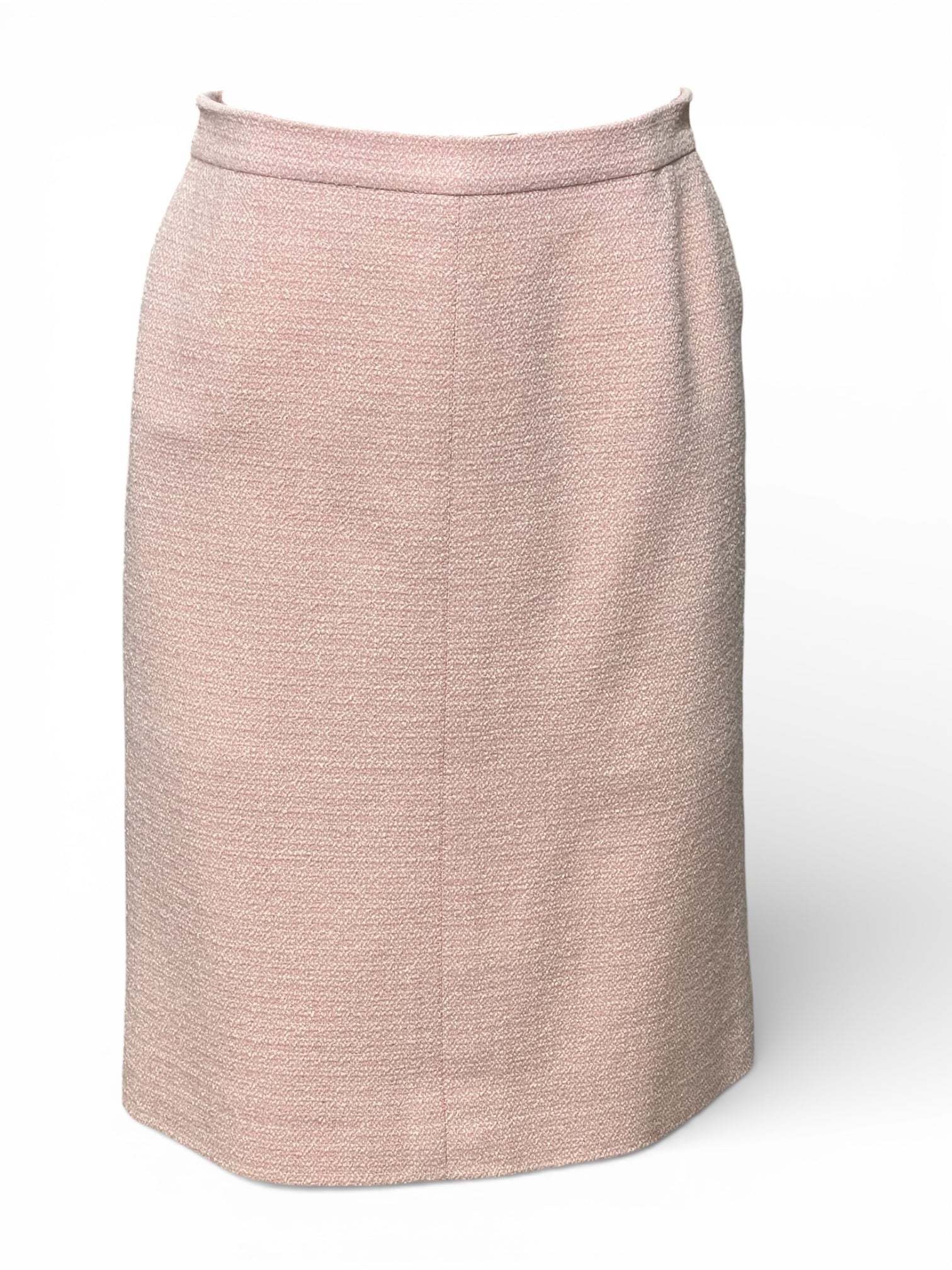 Chanel -  Jupe en tweed rose T38