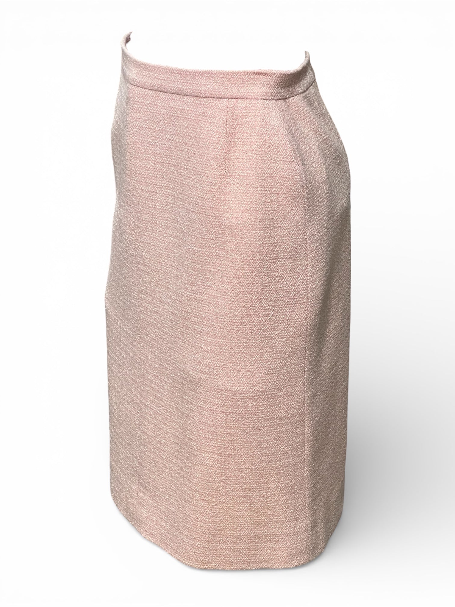 Chanel -  Jupe en tweed rose T38