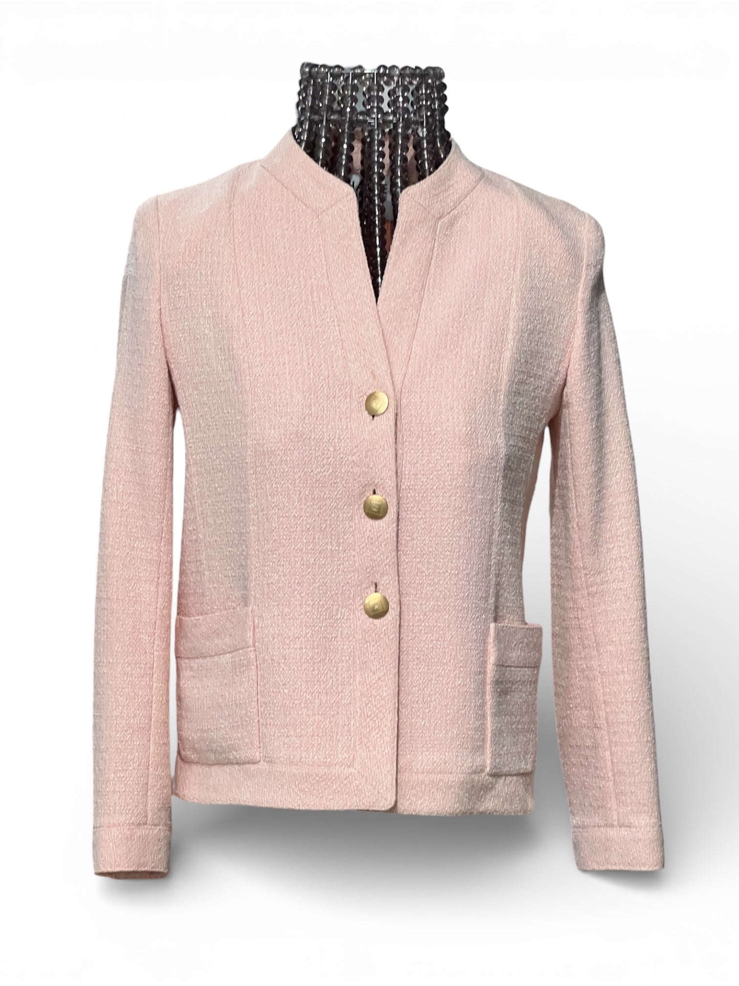 Chanel - Rosa Tweed-Sakko Größe 38