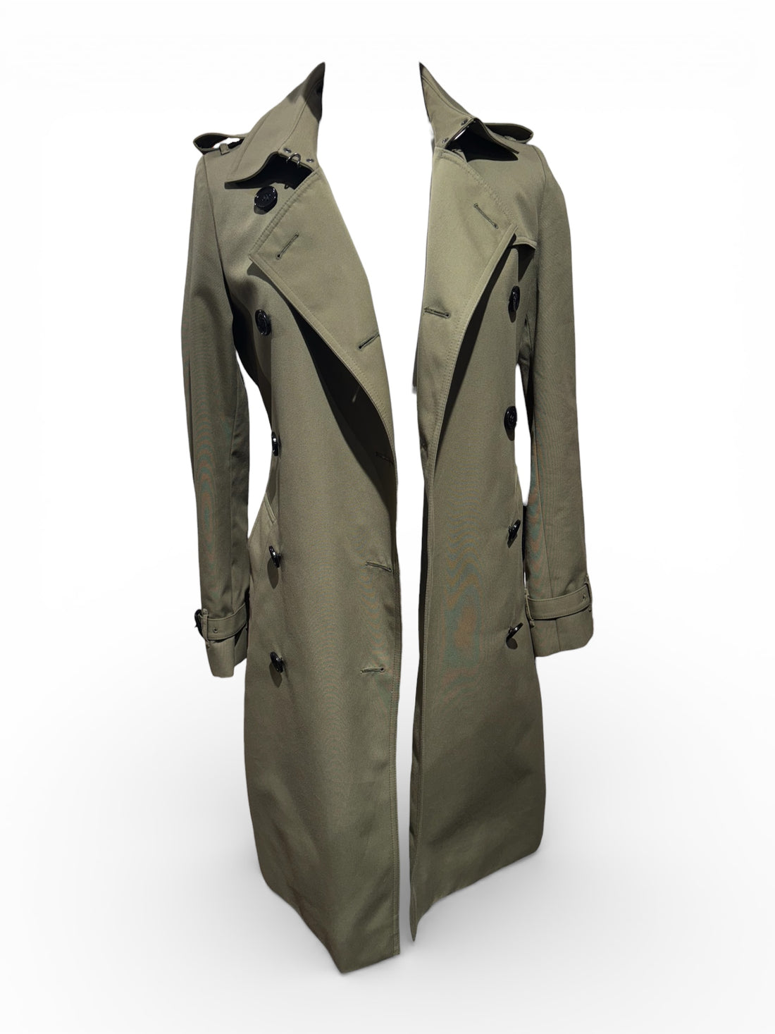 Burberry - Manteau, Trench vert kaki T34