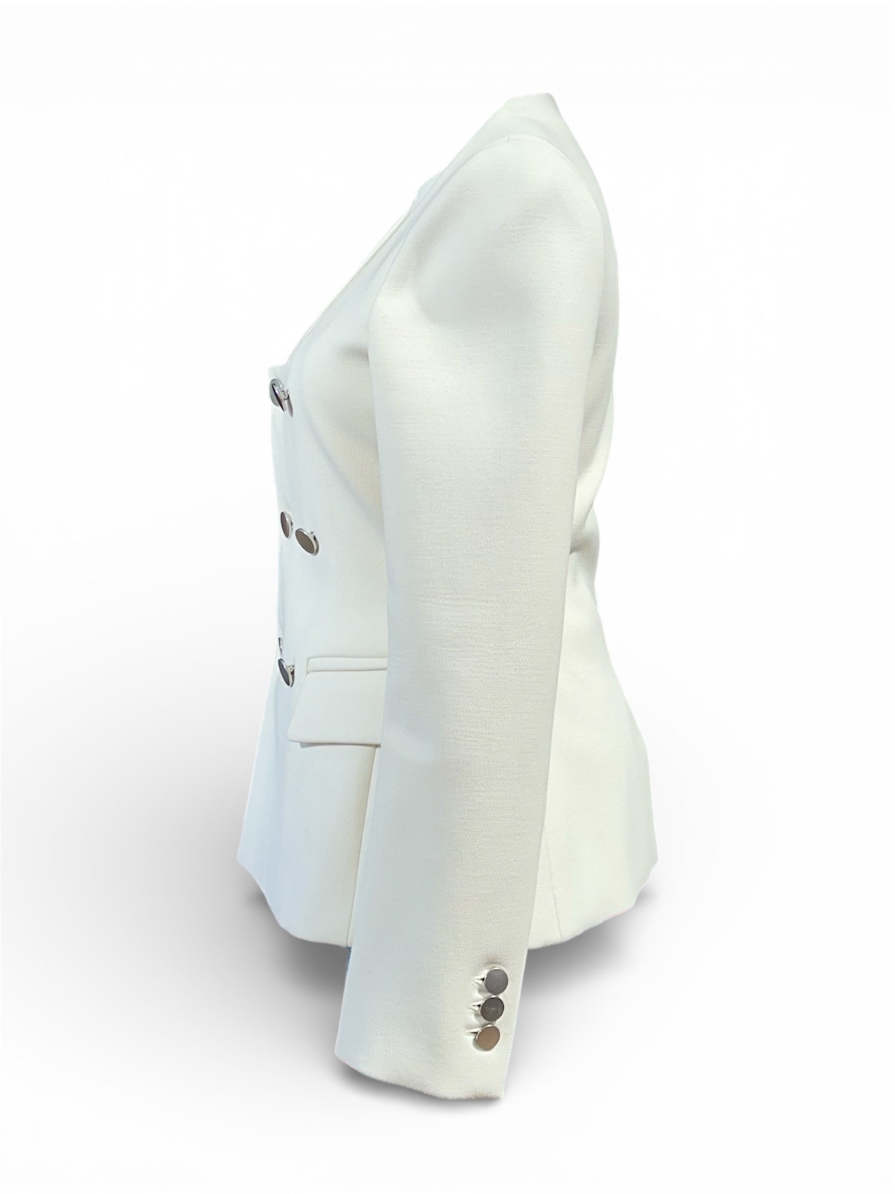 Bottega Veneta - Veste cintré blanche T36