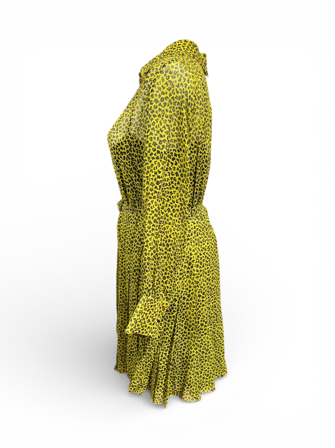 Dior - Robe en soie motifs léopard T40