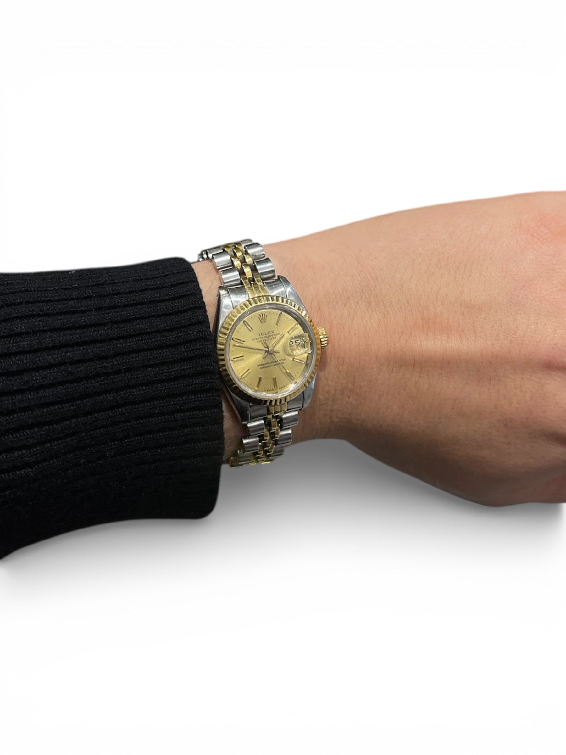 Rolex - Lady-Datejust automatic steel and gold watch, 26mm