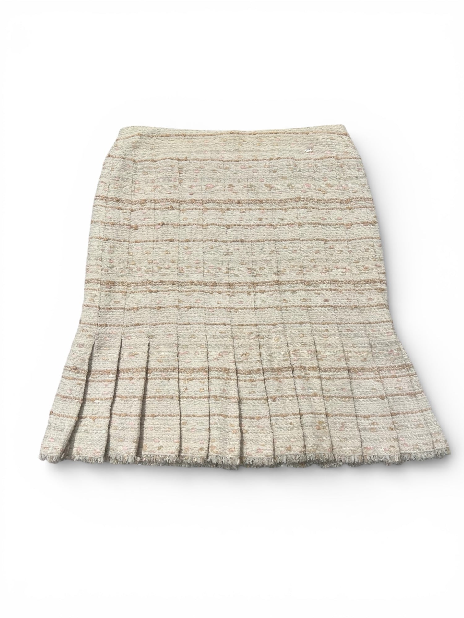 Chanel - Jupe en bouclette rose T38