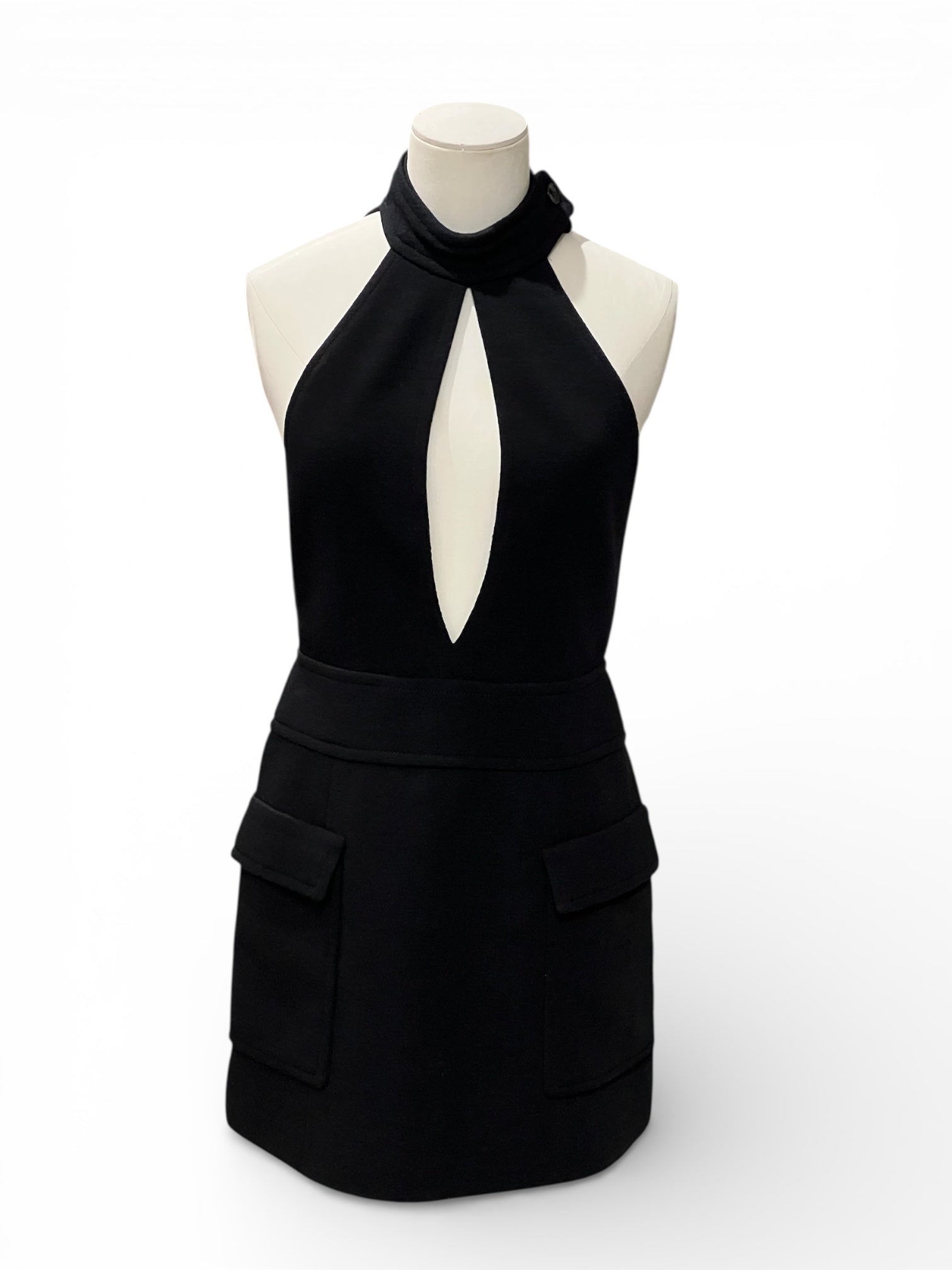 Saint Laurent - Dress with plunging neckline, size 36