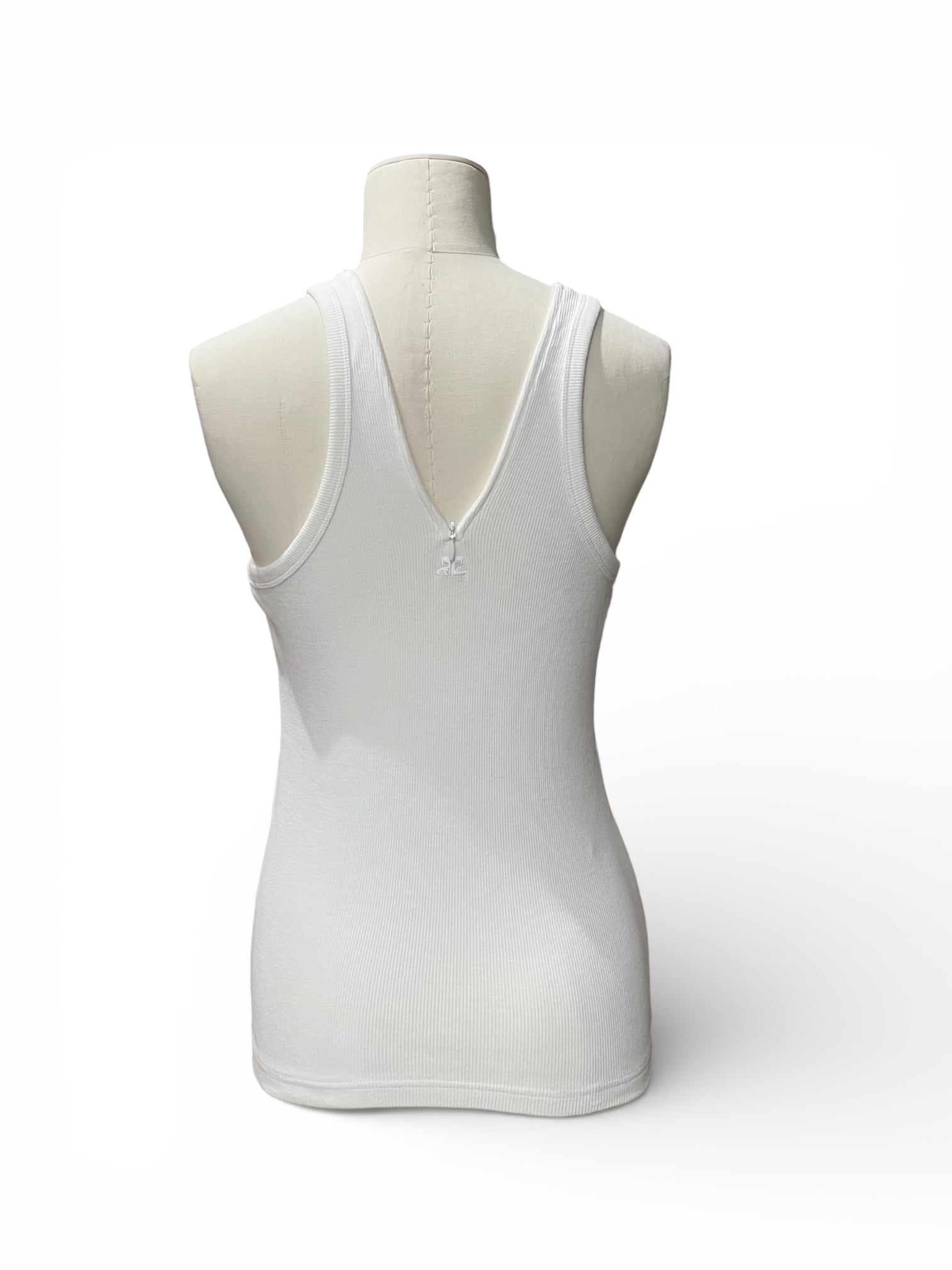 Courrèges - Zip-front tank top, size M