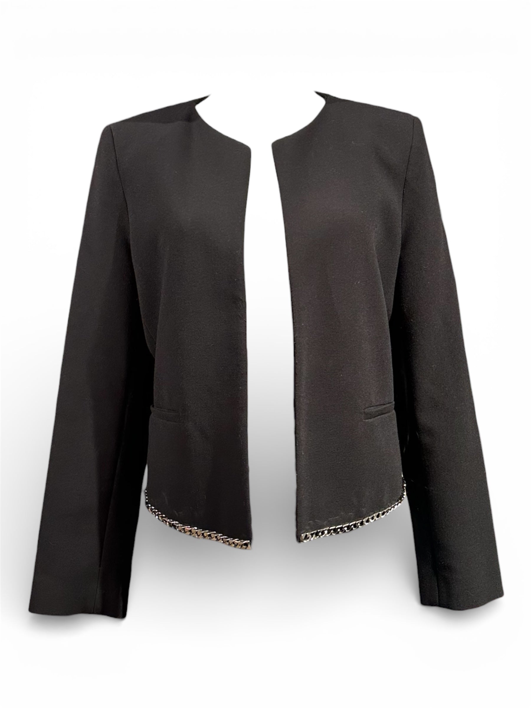 Sandro - Veste noir avec détails argenté T40