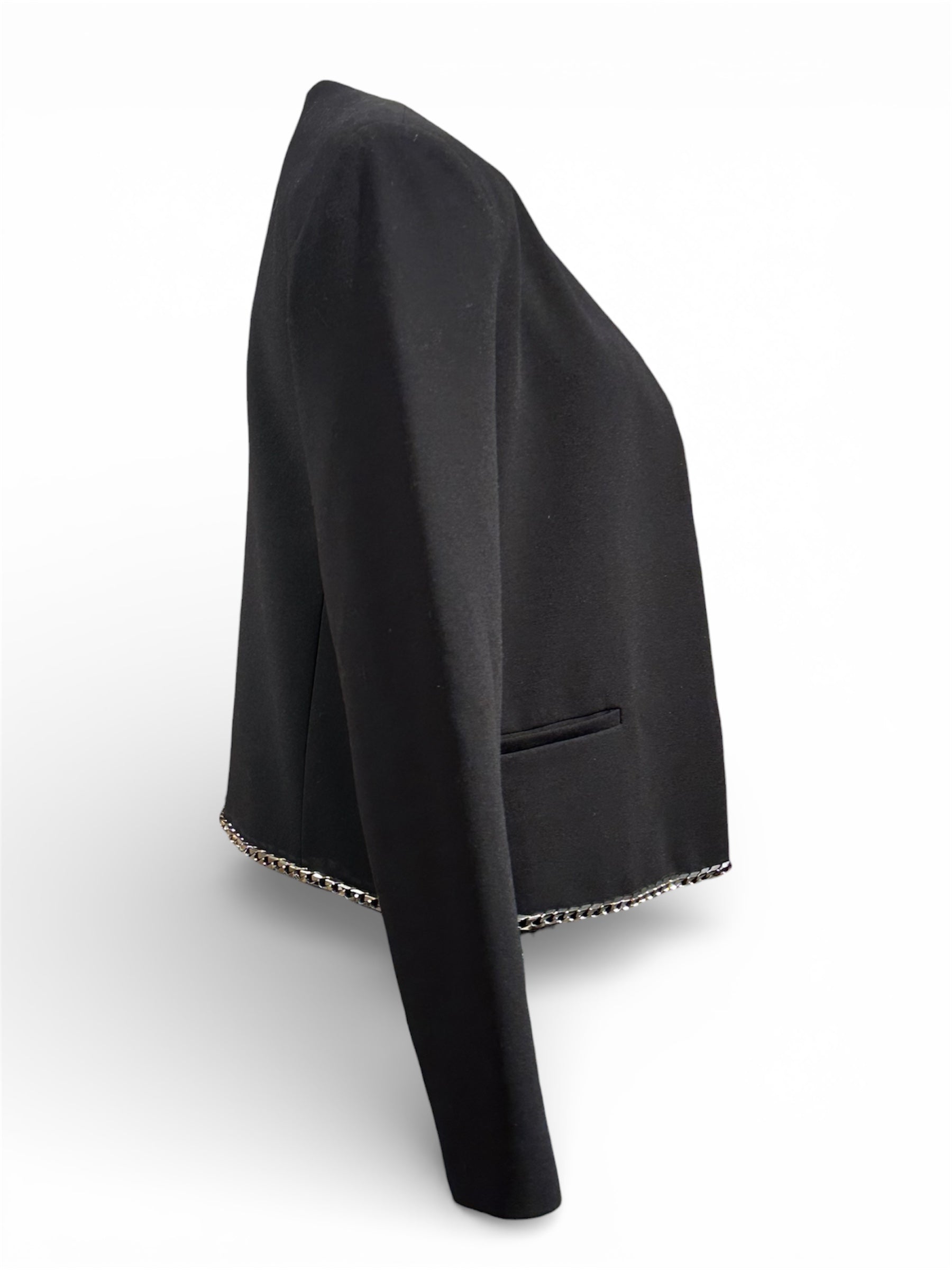 Sandro - Veste noir avec détails argenté T40