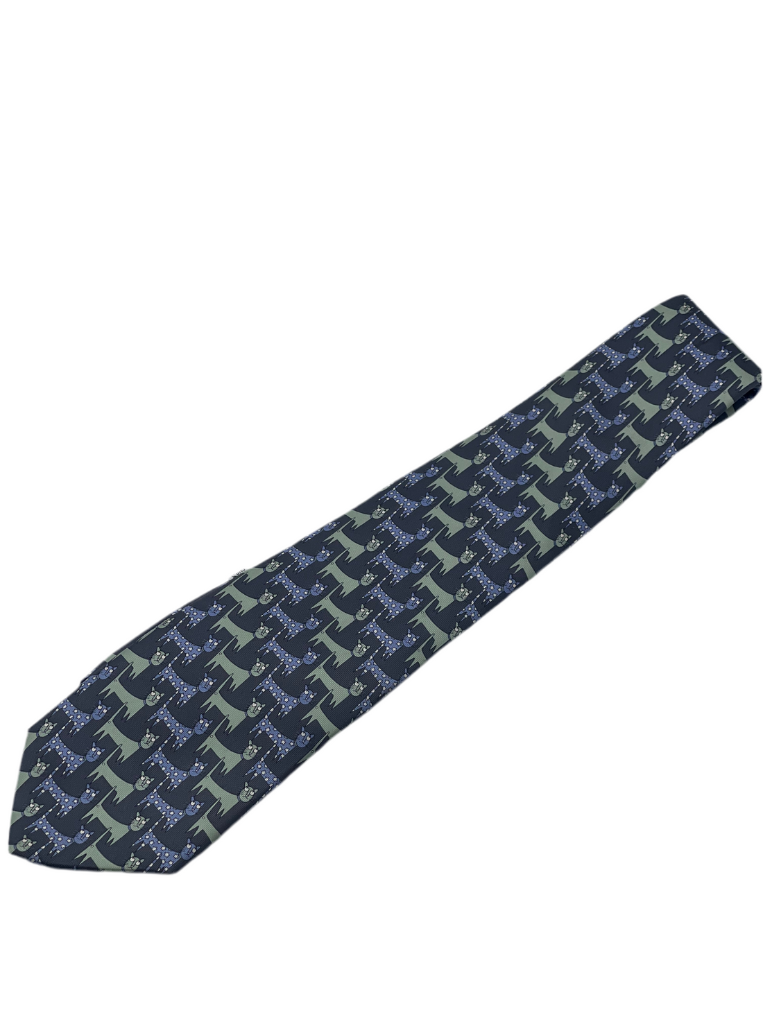 Dior - Cravate motifs chaîne chats