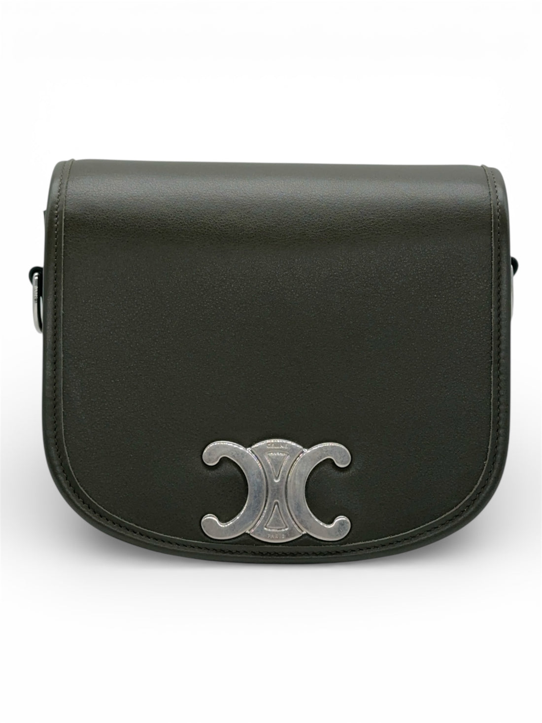 Céline - Sac Besace Triomphe vert kaki