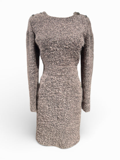 Chanel - Robe en laine mélangé T38