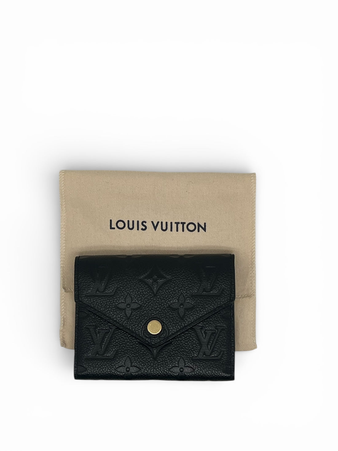 Louis Vuitton - Portefeuille en cuir zoé noir en cuir