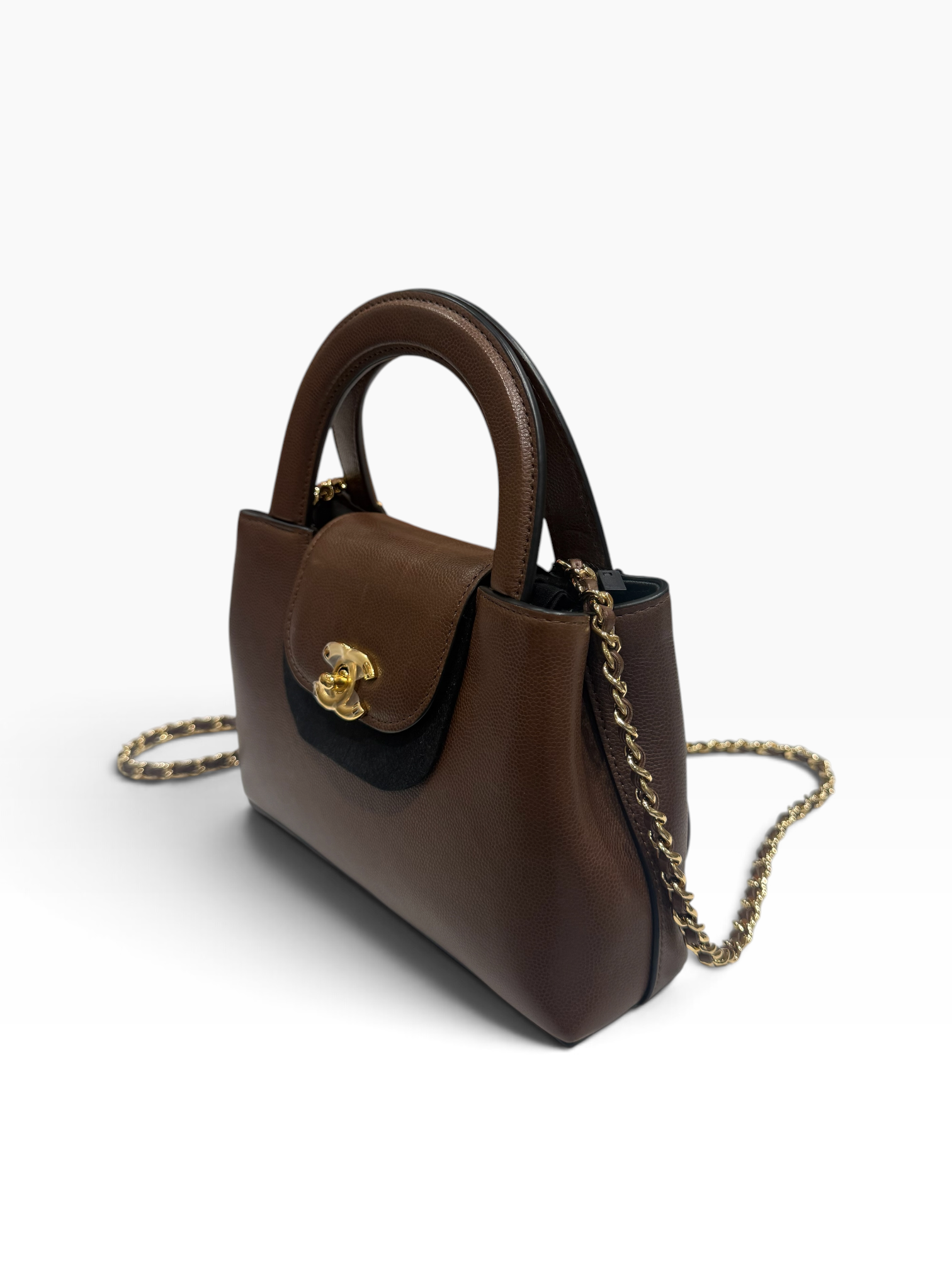 Chanel - Sac Kelly petit shopping édition en cuir Barenia