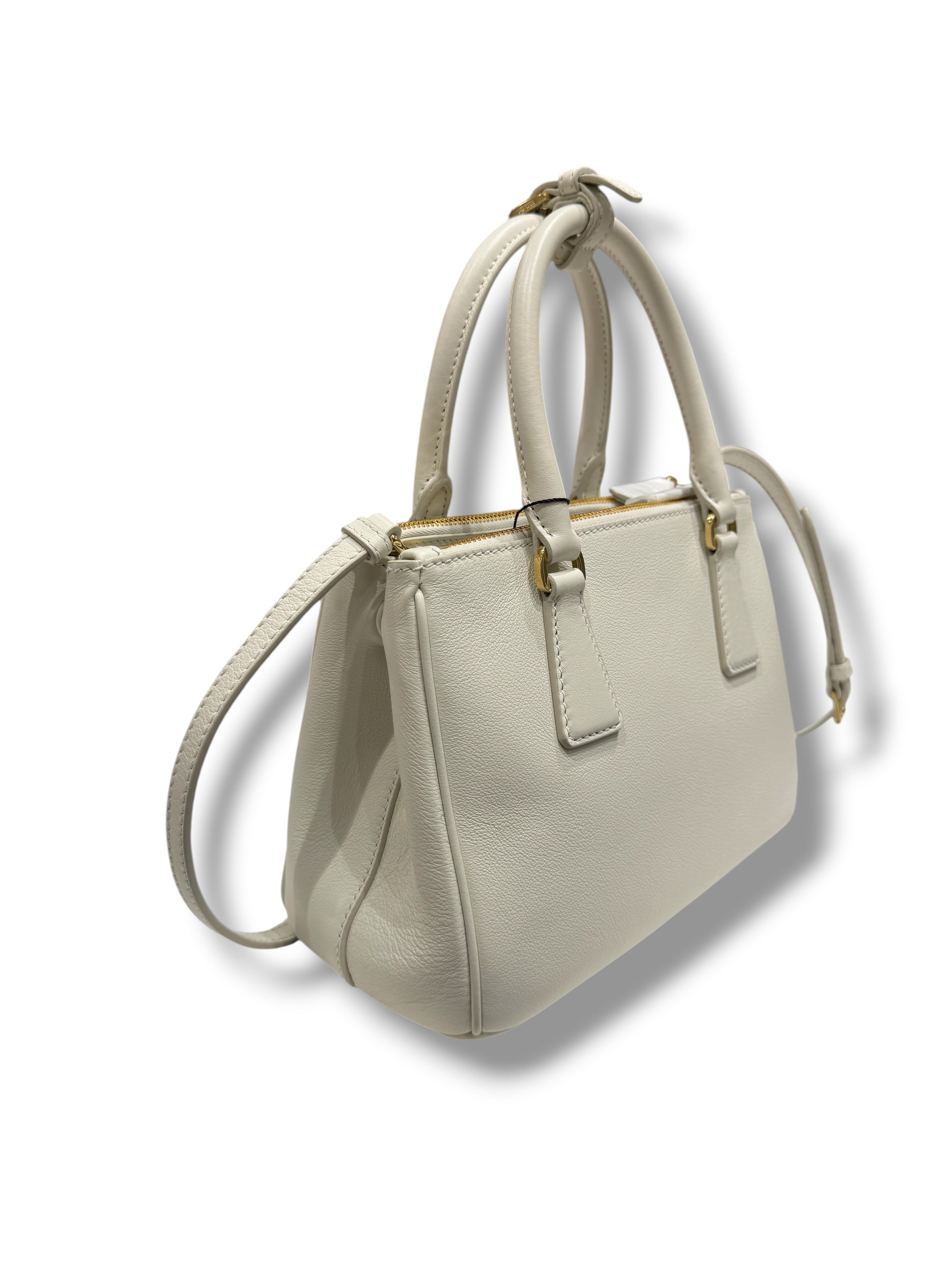Prada - Sac Galleria Small Blanc
